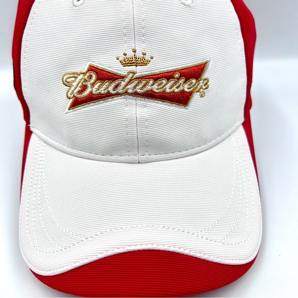 Budweiser Racing Kevin Harvick #4 Strapback Hat Chase Authentics Cap NASCAR Red - Picture 2 of 8